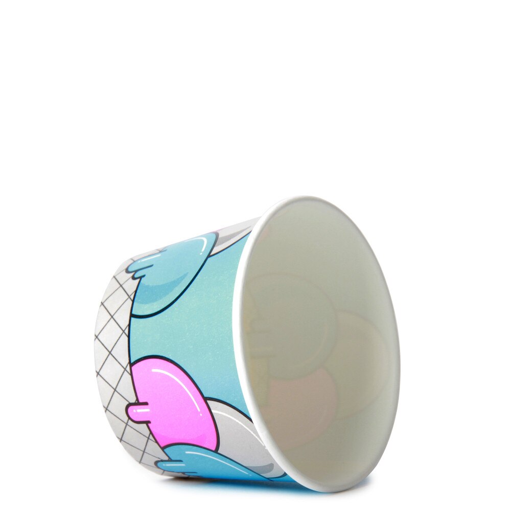 4oz Ice Cream Cup -Blue Bubbles- x 1000 Case